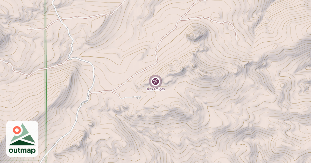 Map of Tres Amigos