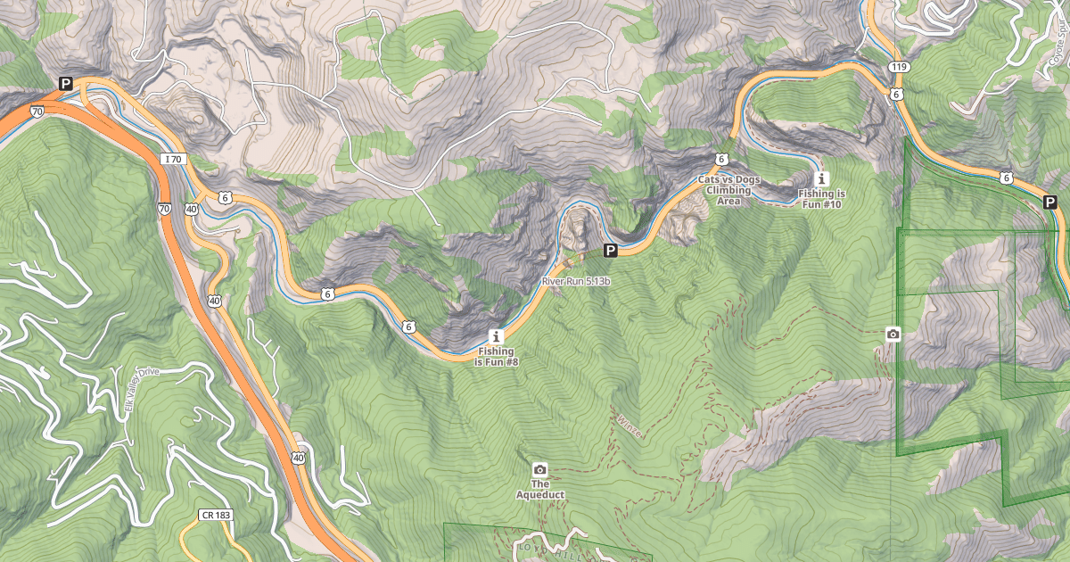 Map preview of River Run