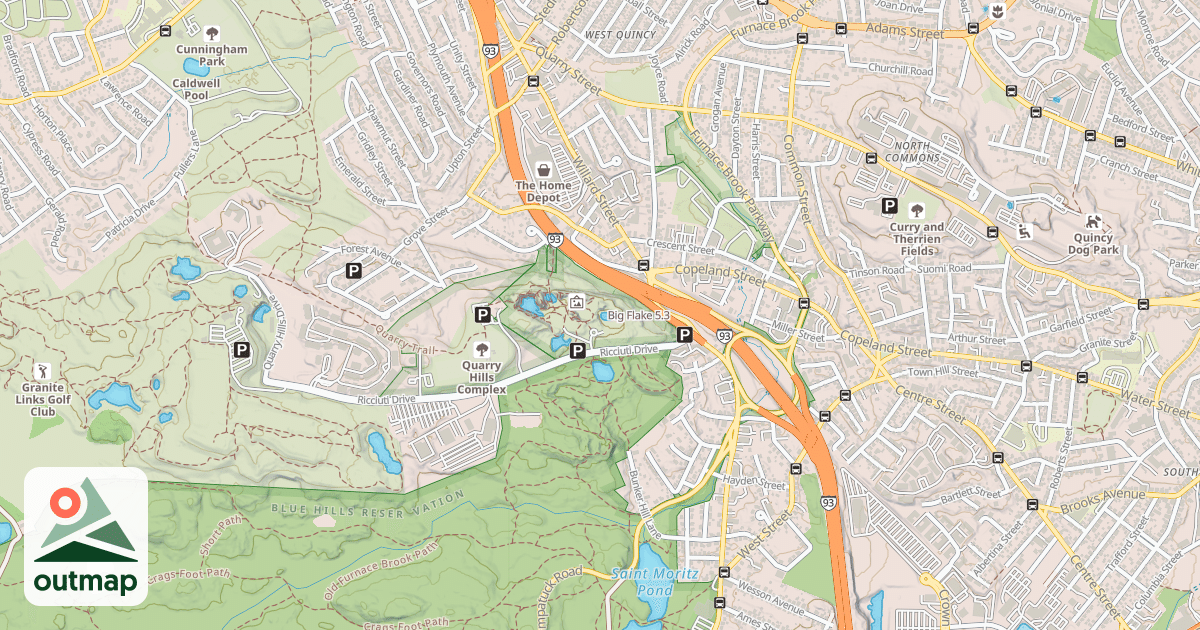 Map of Big Flake