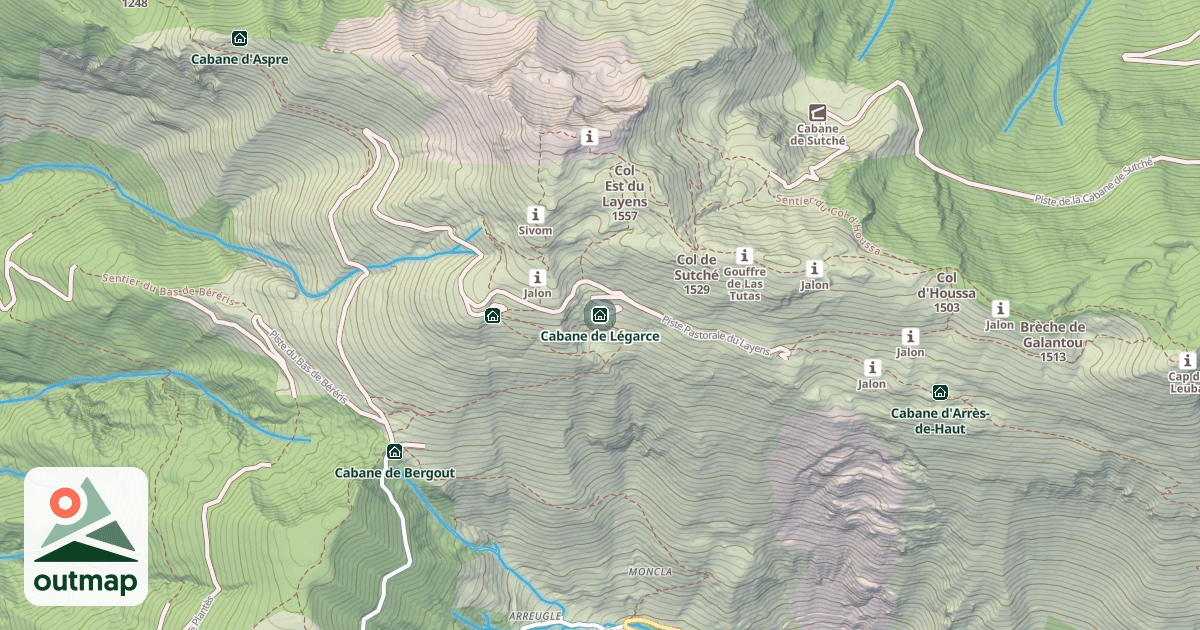 Map of Cabane de Légarce