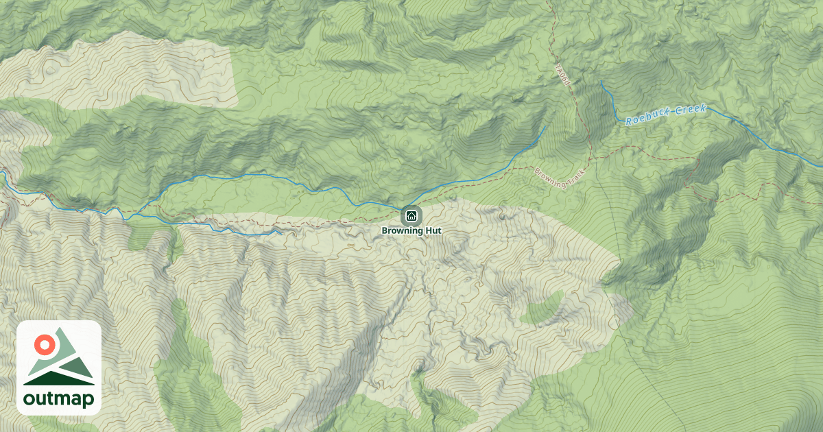 Map of Browning Hut