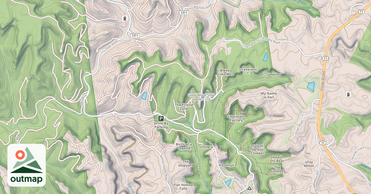 Map of Good Wood Solid Spank