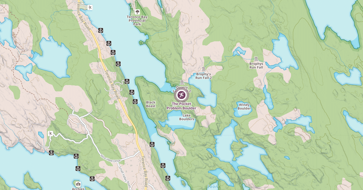 Map preview of The Pocket Problem Boulder