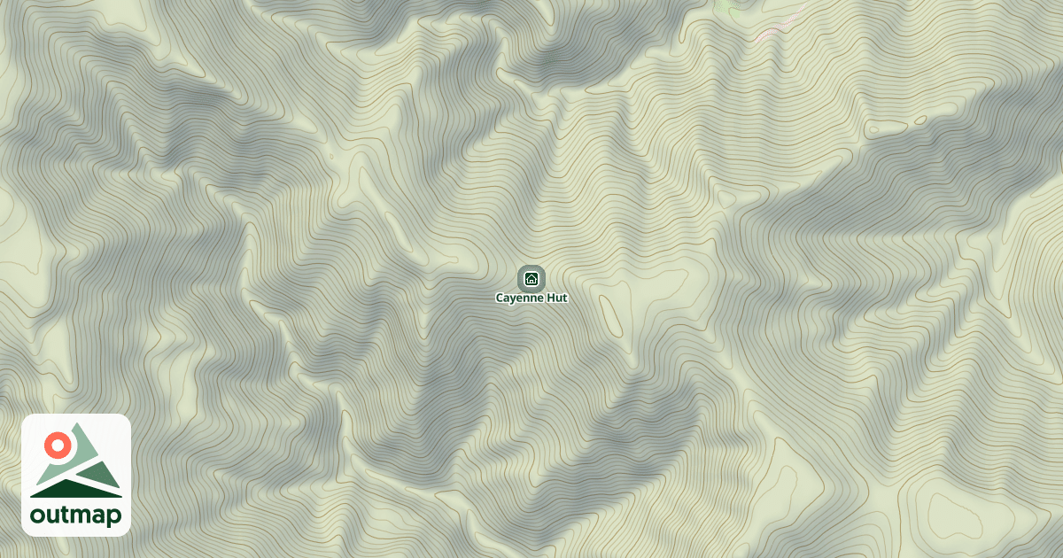 Map of Cayenne Hut