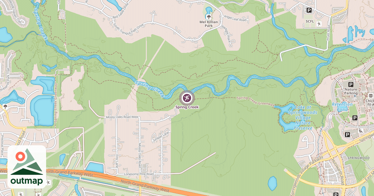 Map of Spring Creek