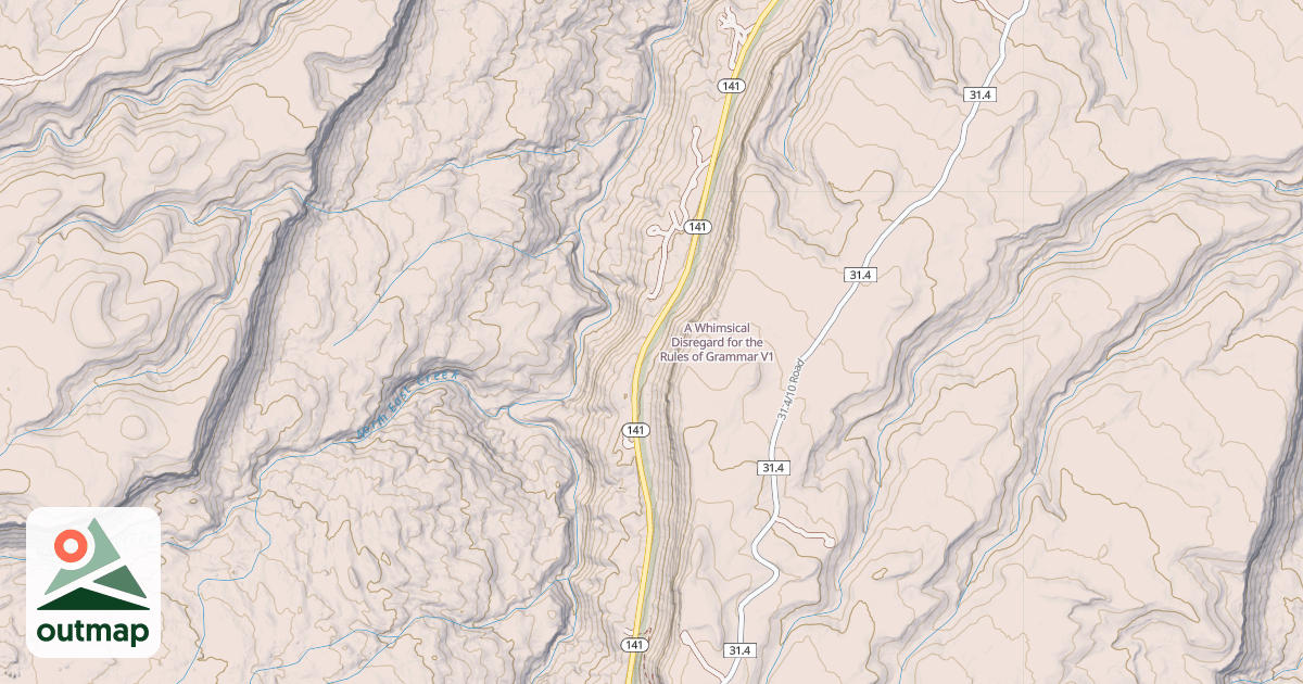 Map of A Whimsical Disregard for the Rules of Grammar