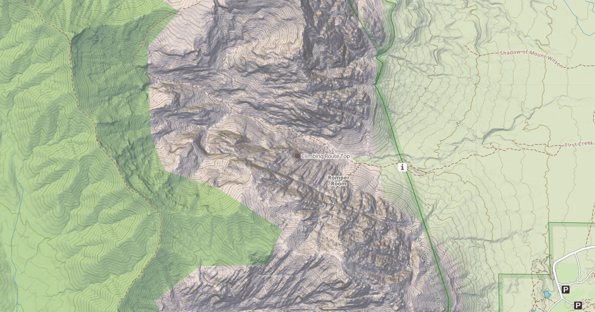 Map preview of Climbing Route Top