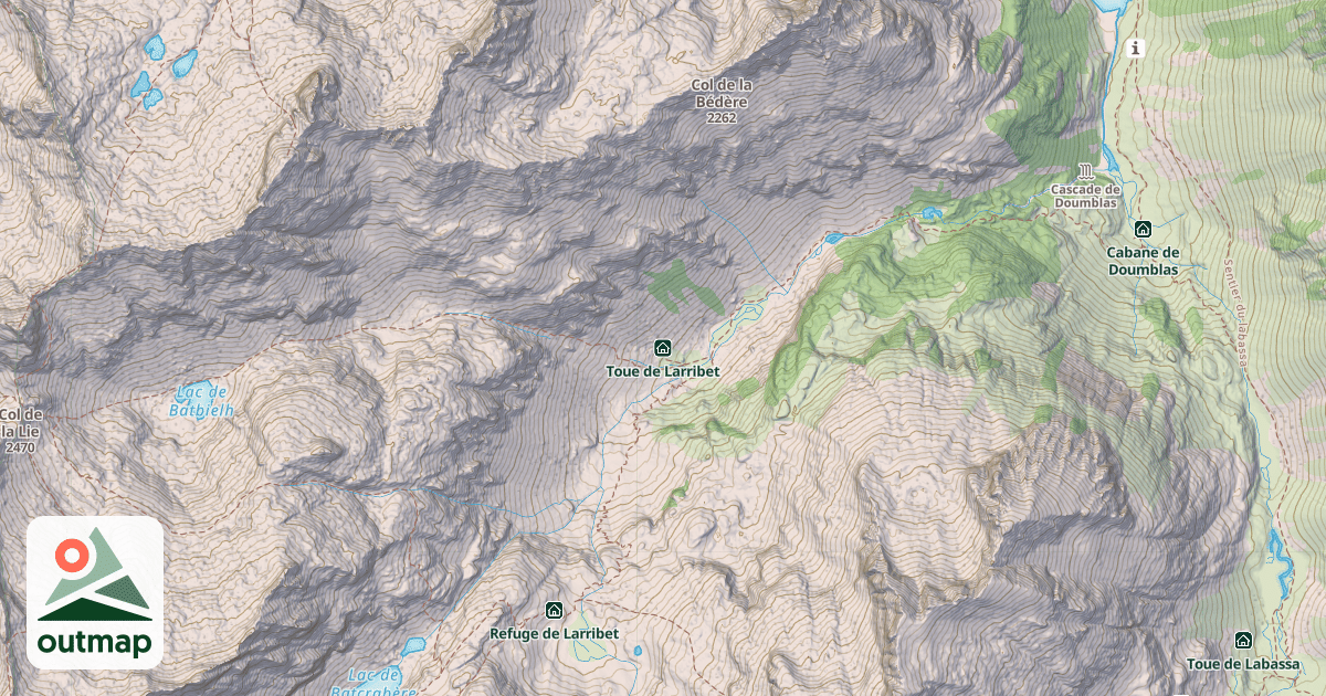 Map of Toue de Larribet