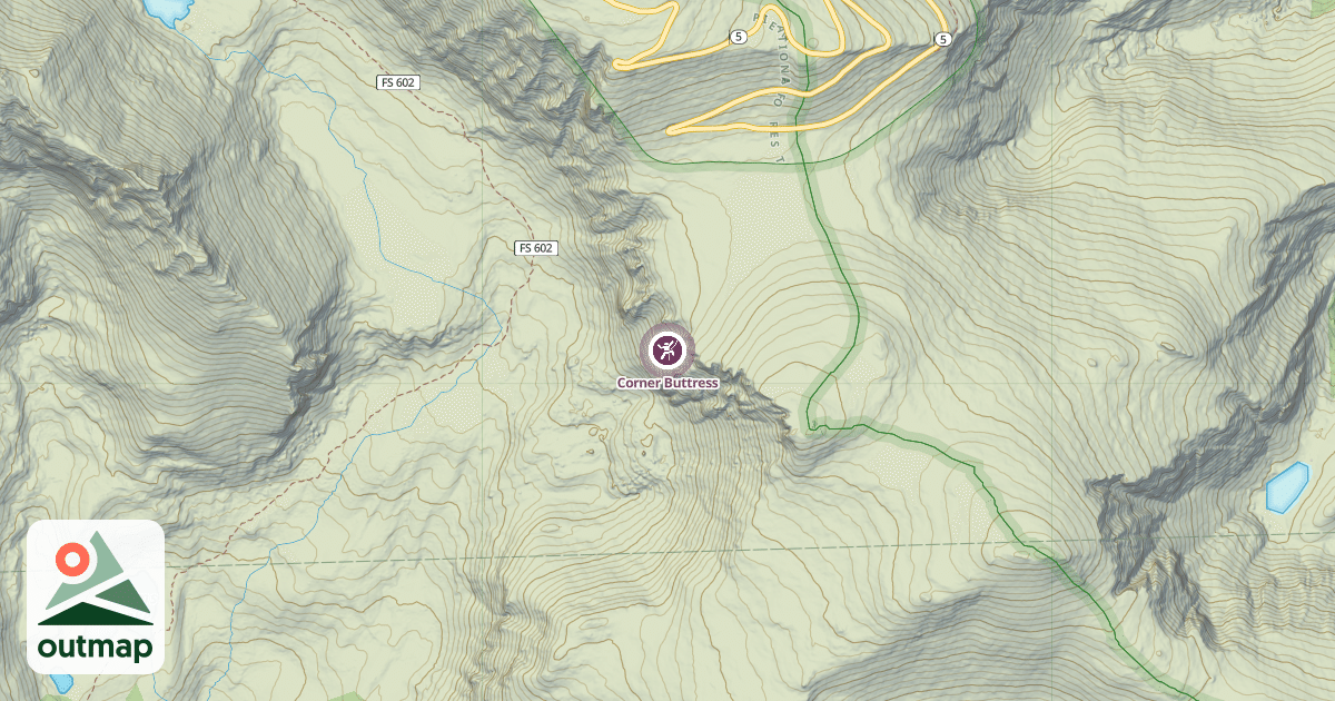 Map of Corner Buttress
