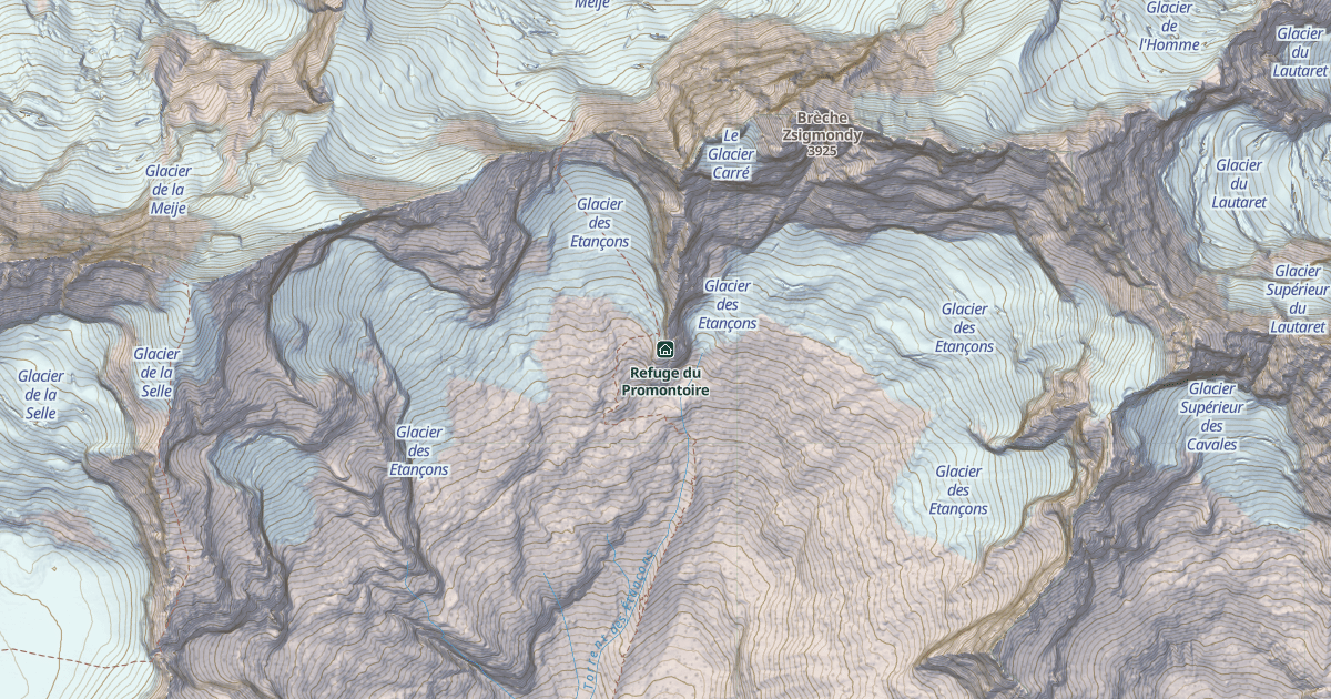 Map preview of Refuge du Promontoire