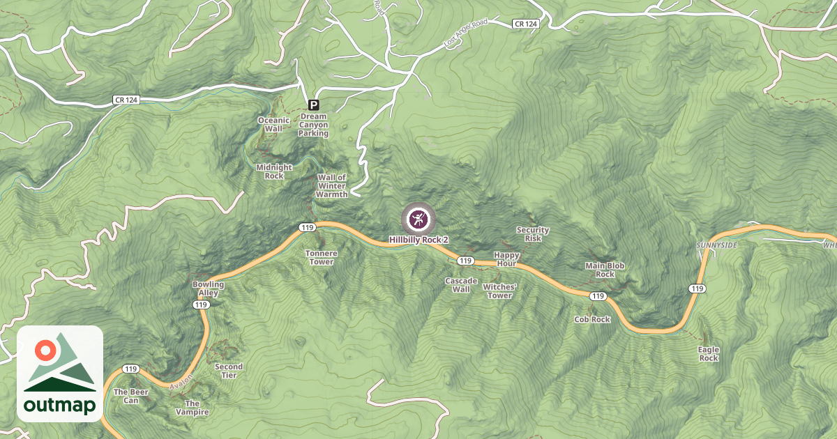 Map of Hillbilly Rock 2