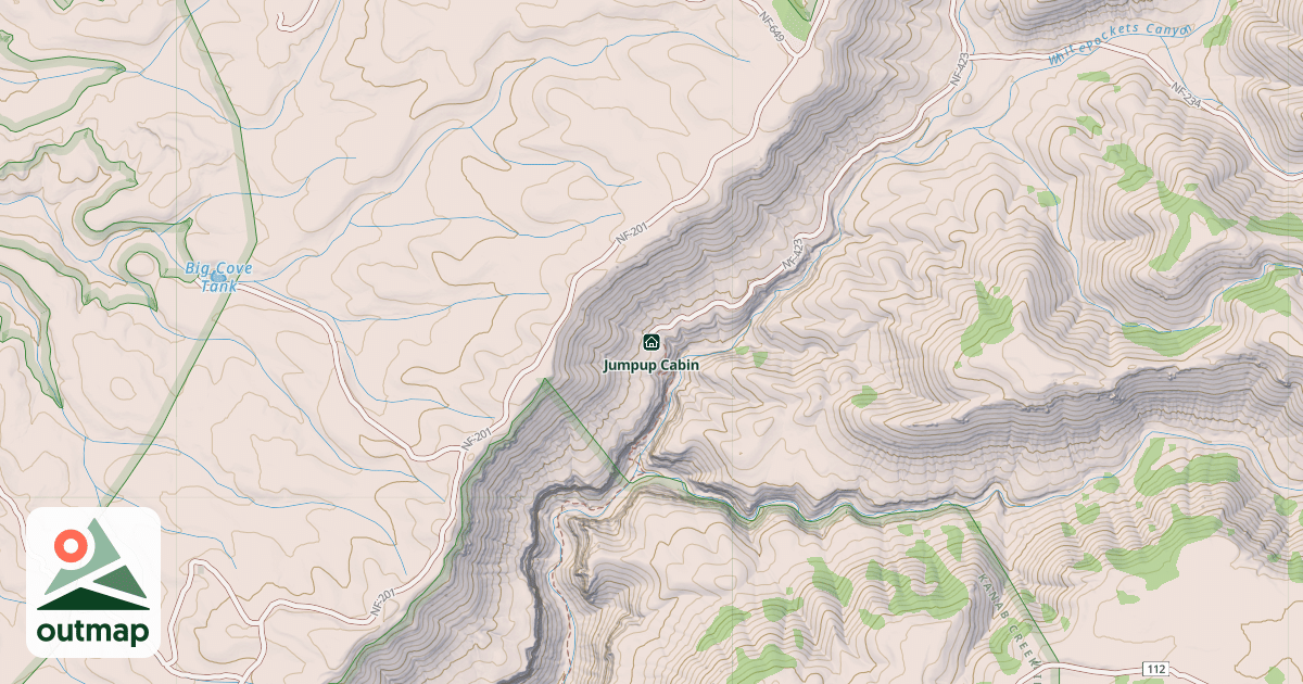 Map of Jumpup Cabin