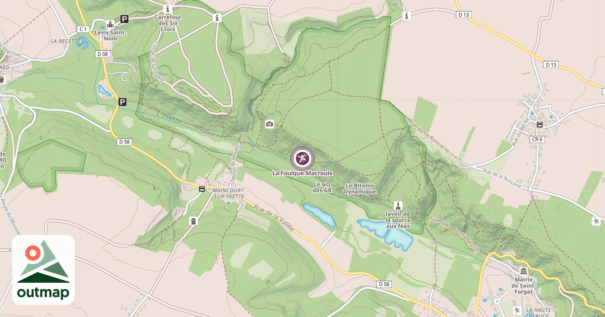 Map of La Foulque Macroule