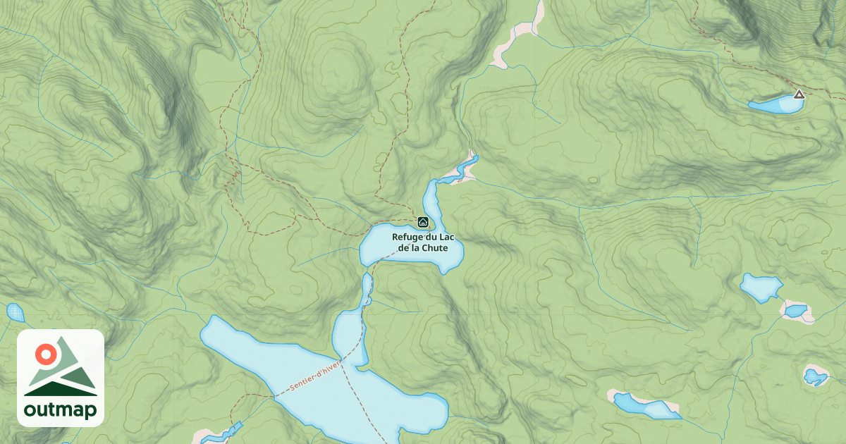 Map of Refuge du Lac de la Chute