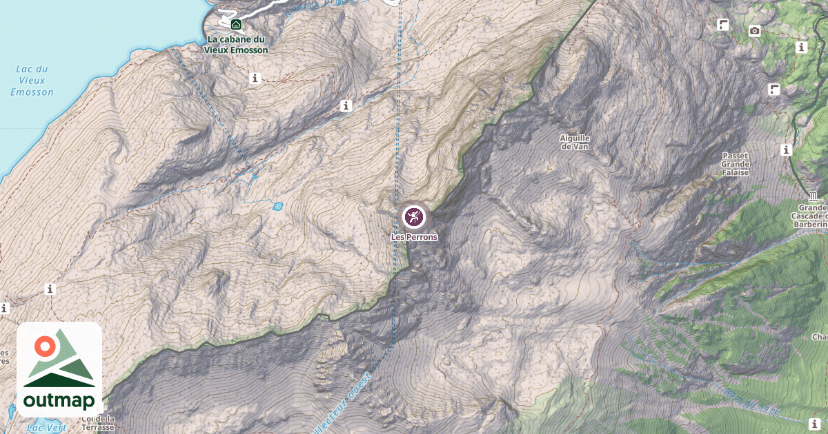 Map of Les Perrons