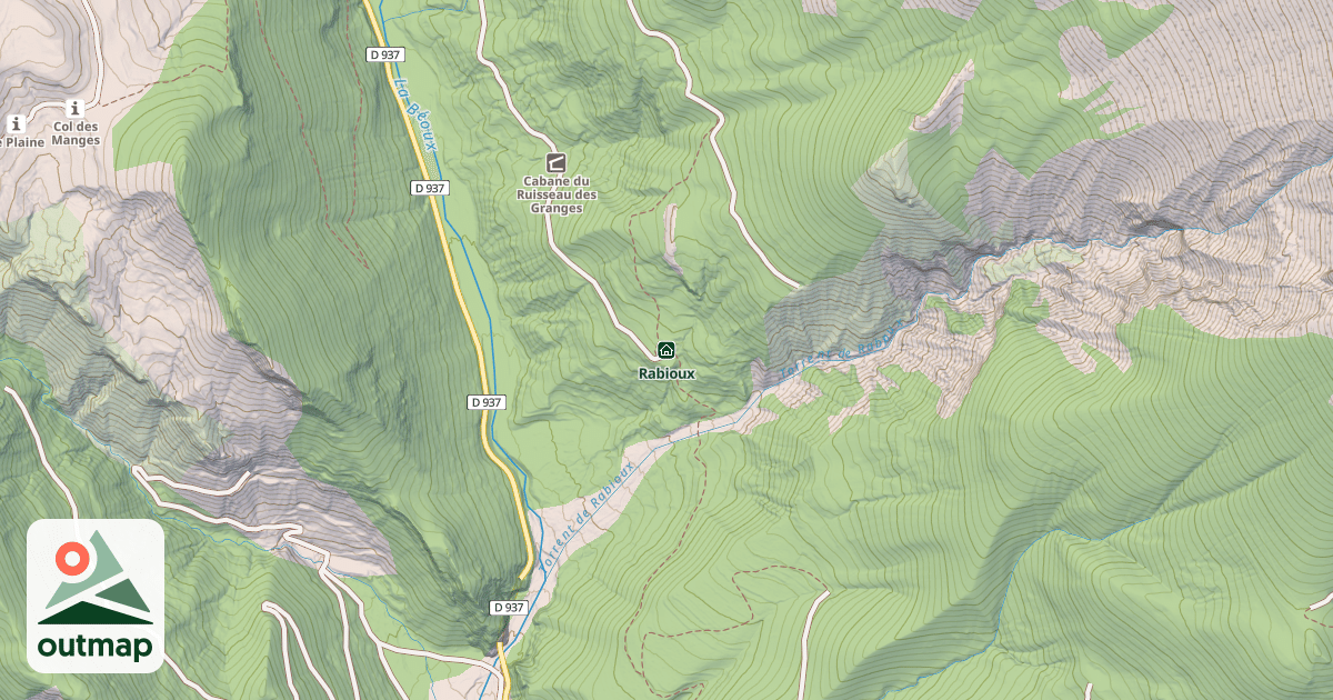 Map of Rabioux