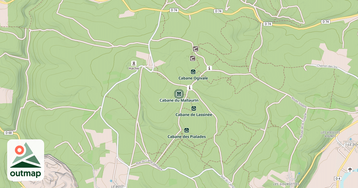 Map of Cabane du Mallaurin