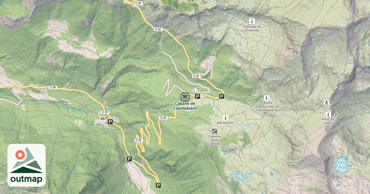 Map of Cabane de Coumebière