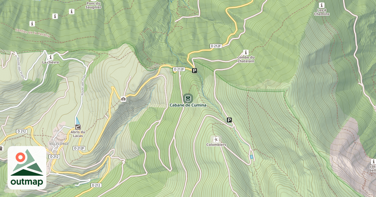 Map of Cabane de Cumina