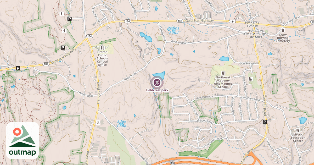Map of Fieldcrest park