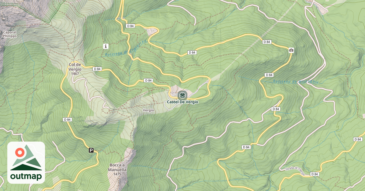 Map of Castel De Vergio