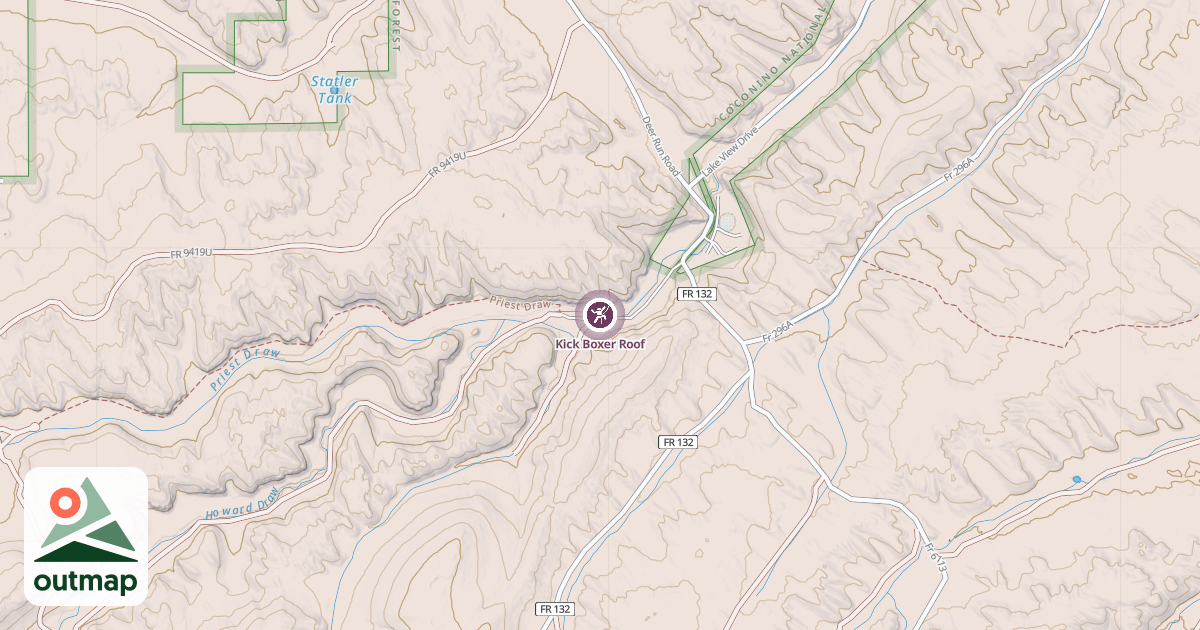 Map of Kick Boxer Roof