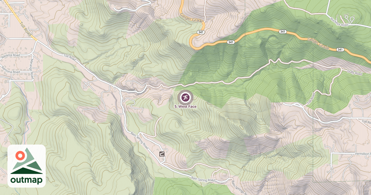 Map of 5. West Face