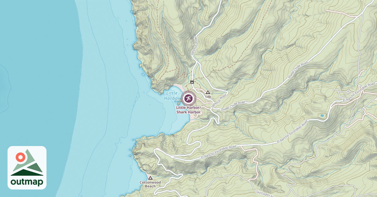 Map of Little Harbor/Shark Harbor