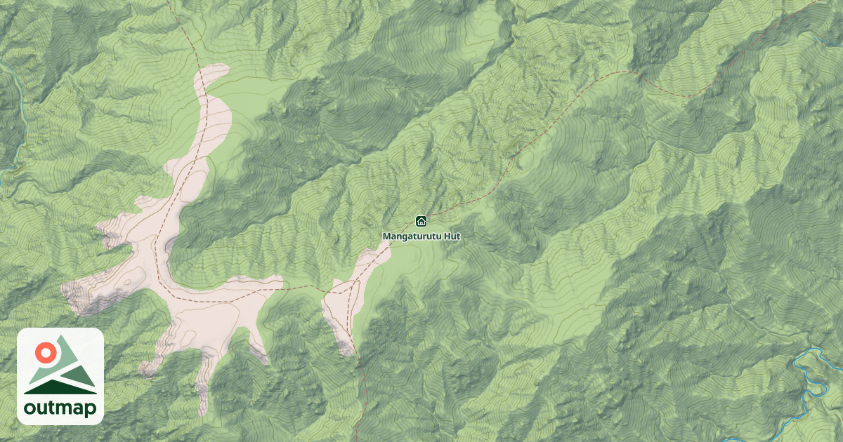 Map of Mangaturutu Hut
