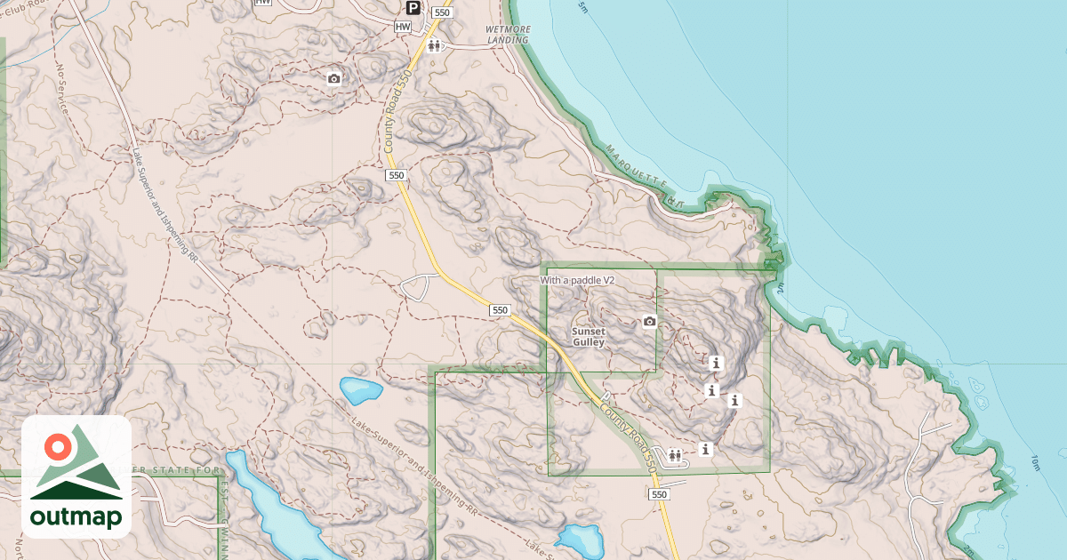 Map of With a paddle