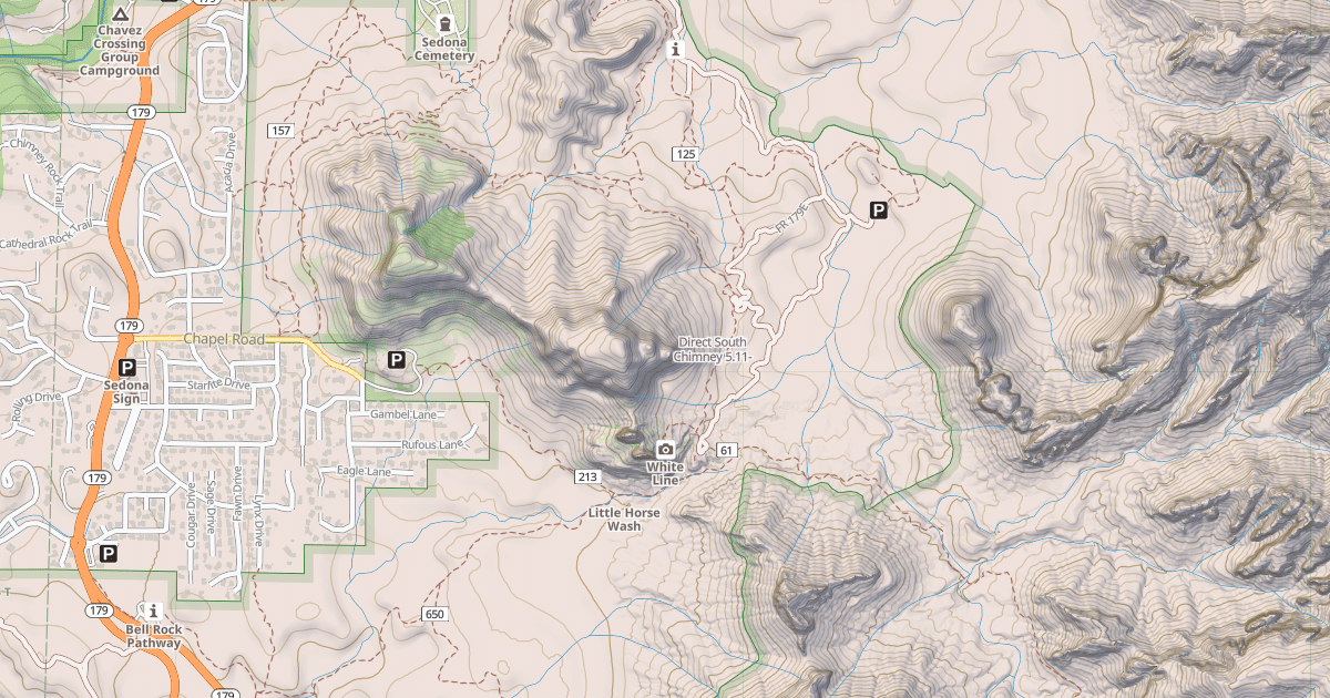 Map preview of Direct South Chimney
