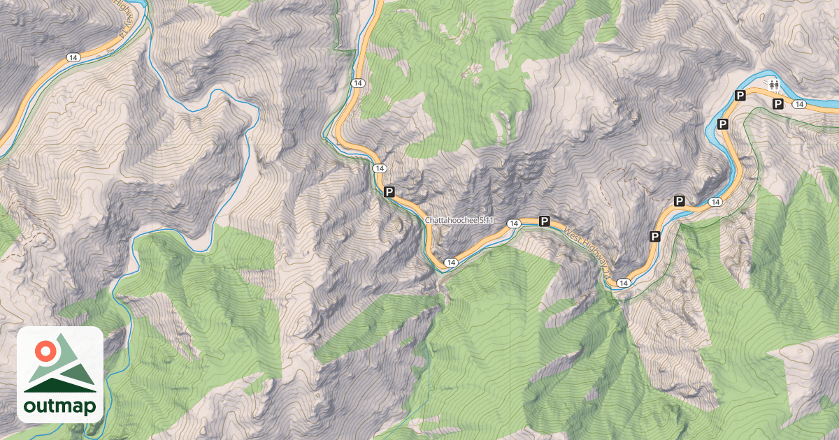 Map of Chattahoochee