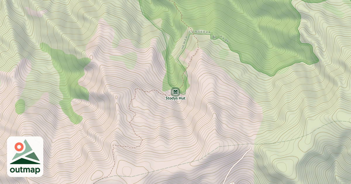 Map of Stodys Hut