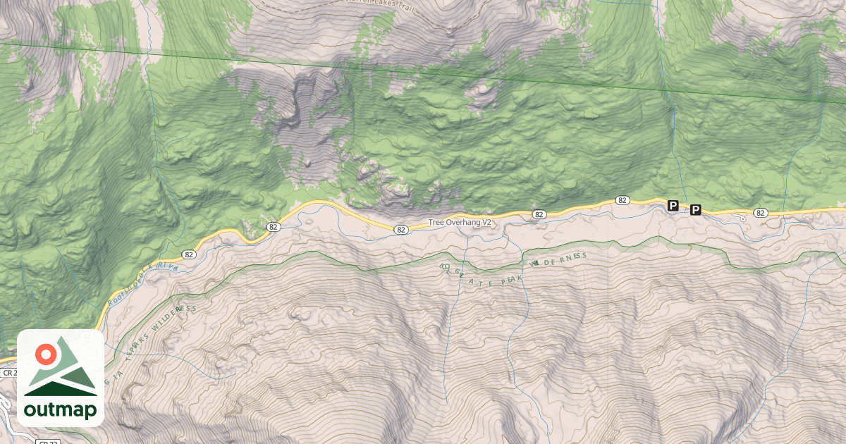 Map of Tree Overhang