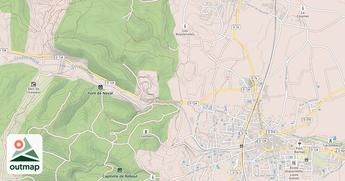 Map of Massanas