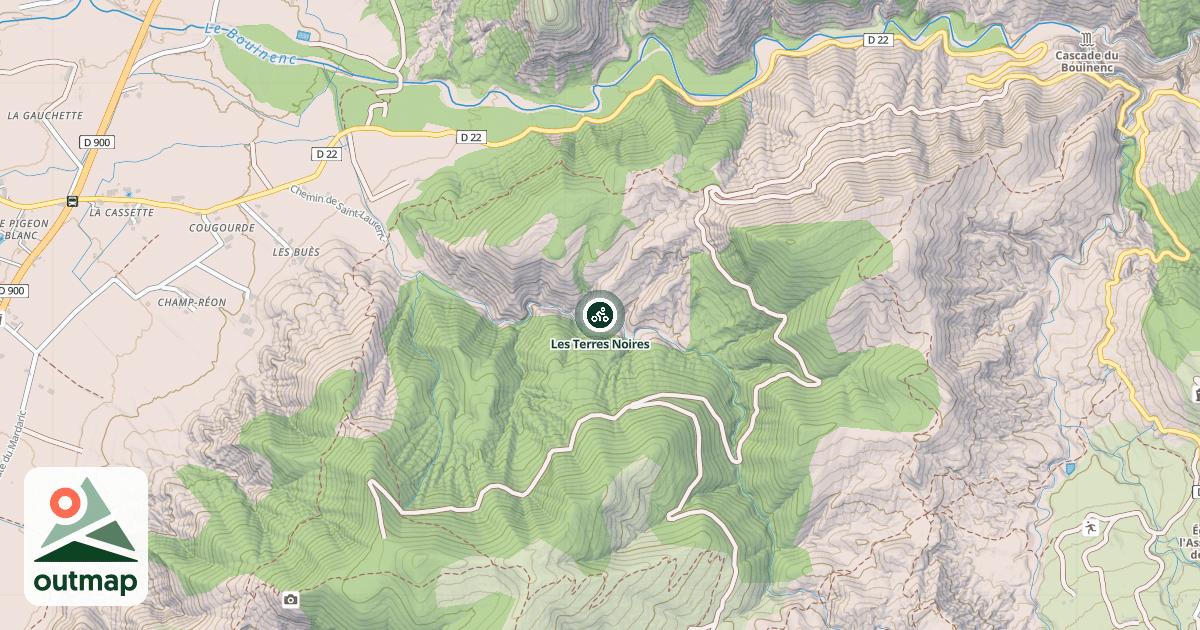 Map of Les Terres Noires