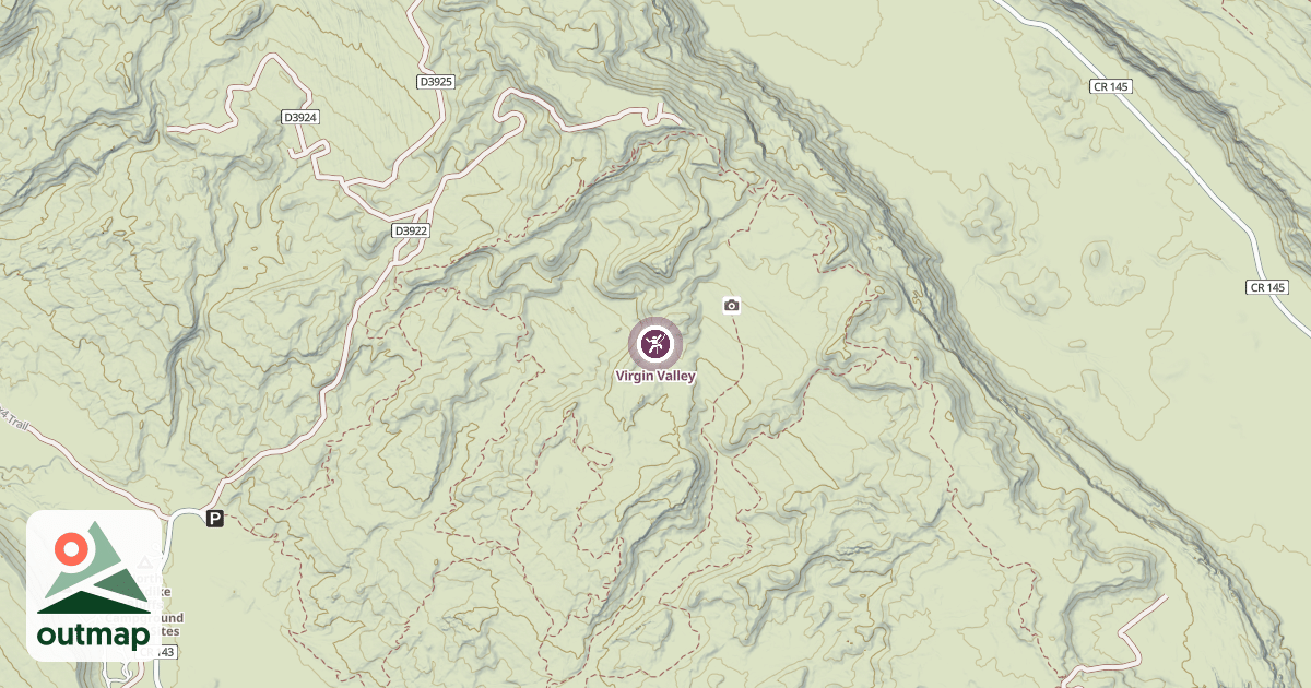 Map of Virgin Valley