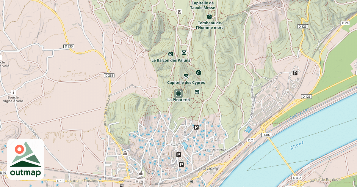 Map of La Pinaterio