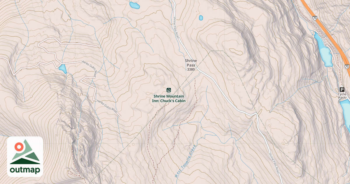 Map of Shrine Mountain Inn: Jay's Cabin