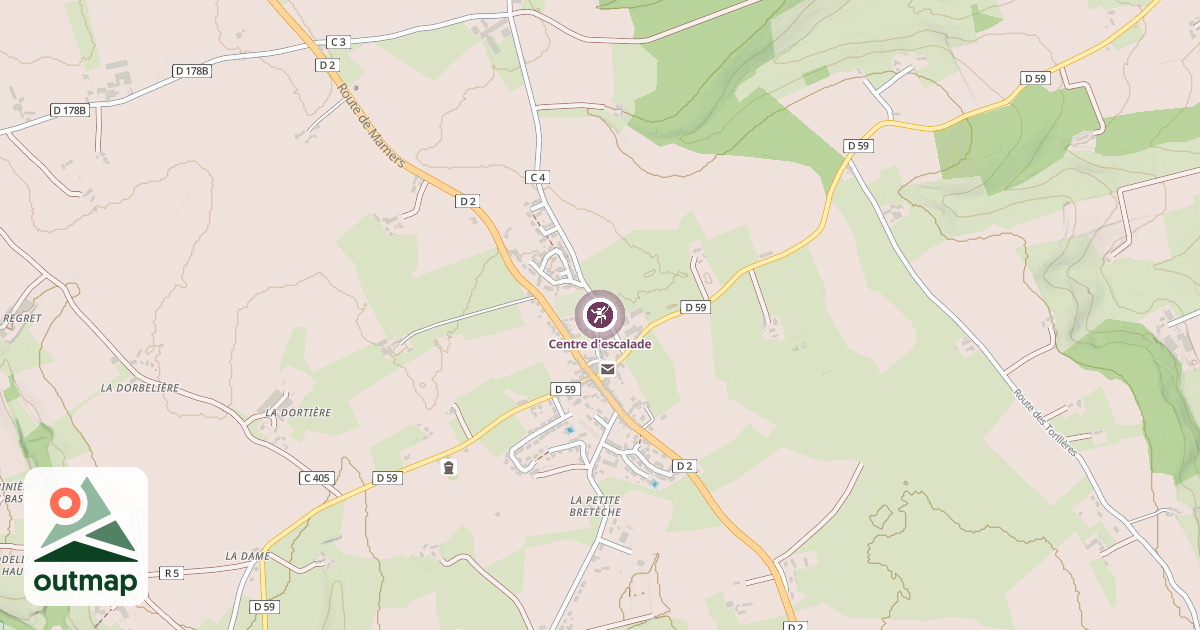 Map of Centre d'escalade