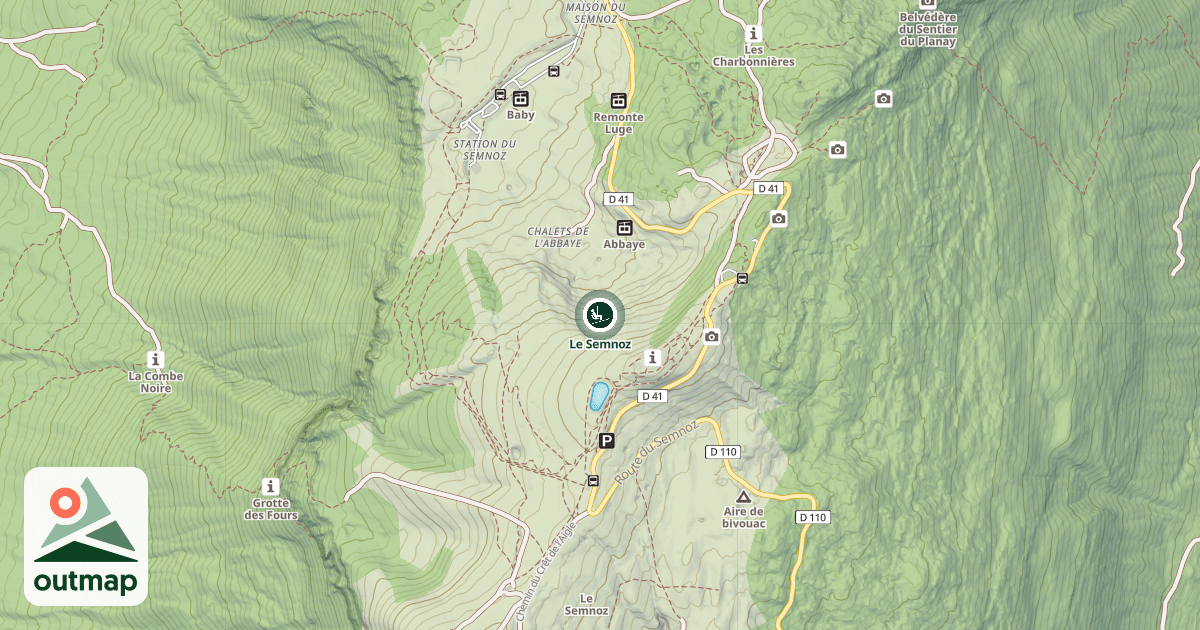 Map of Le Semnoz