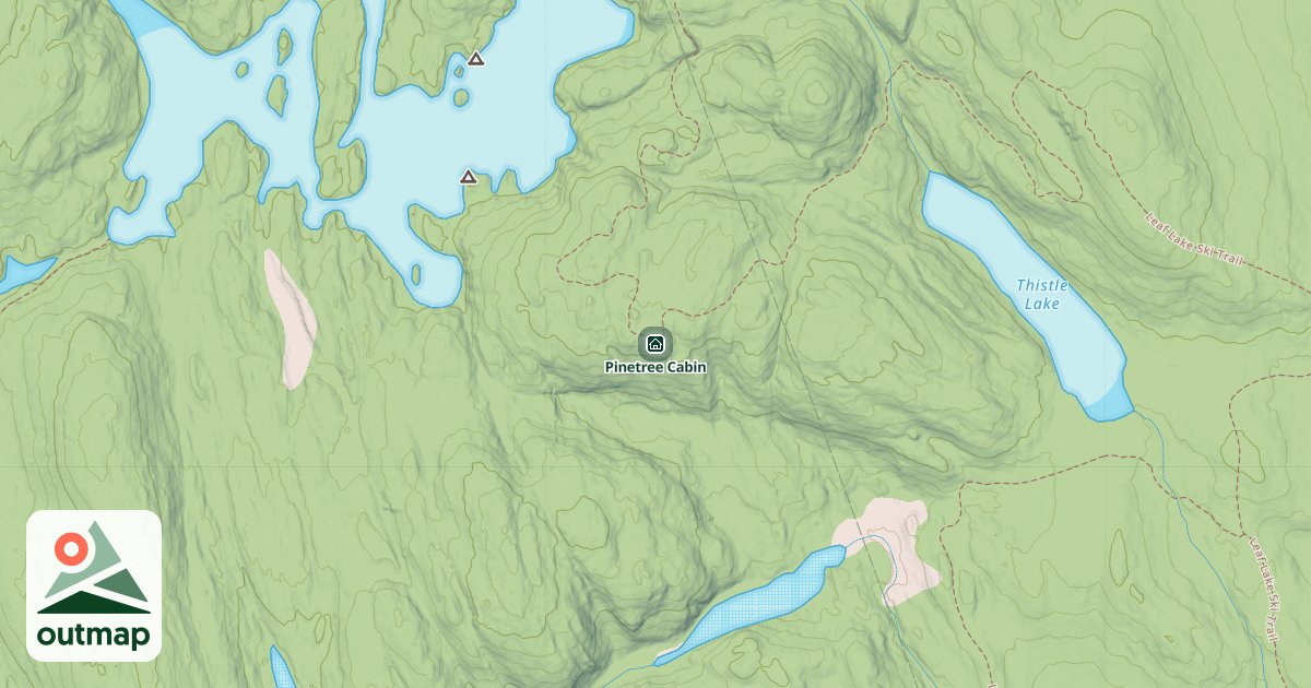 Map of Pinetree Cabin