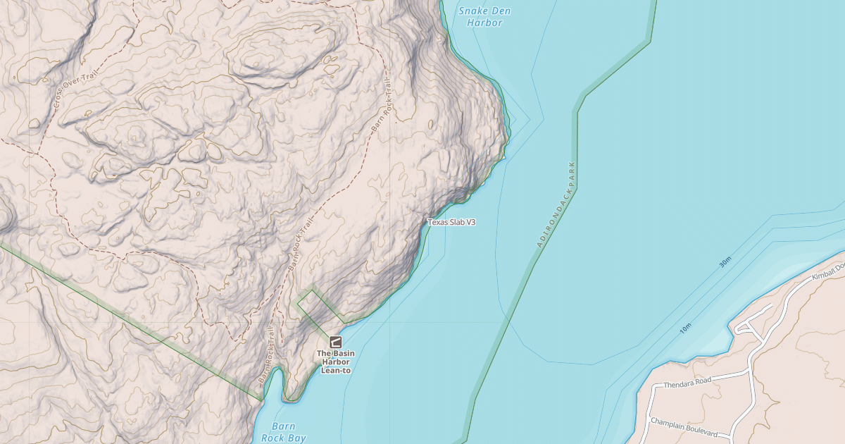 Map preview of Texas Slab