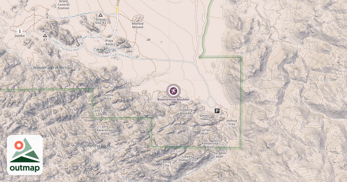 Map of Boortemus Boulder