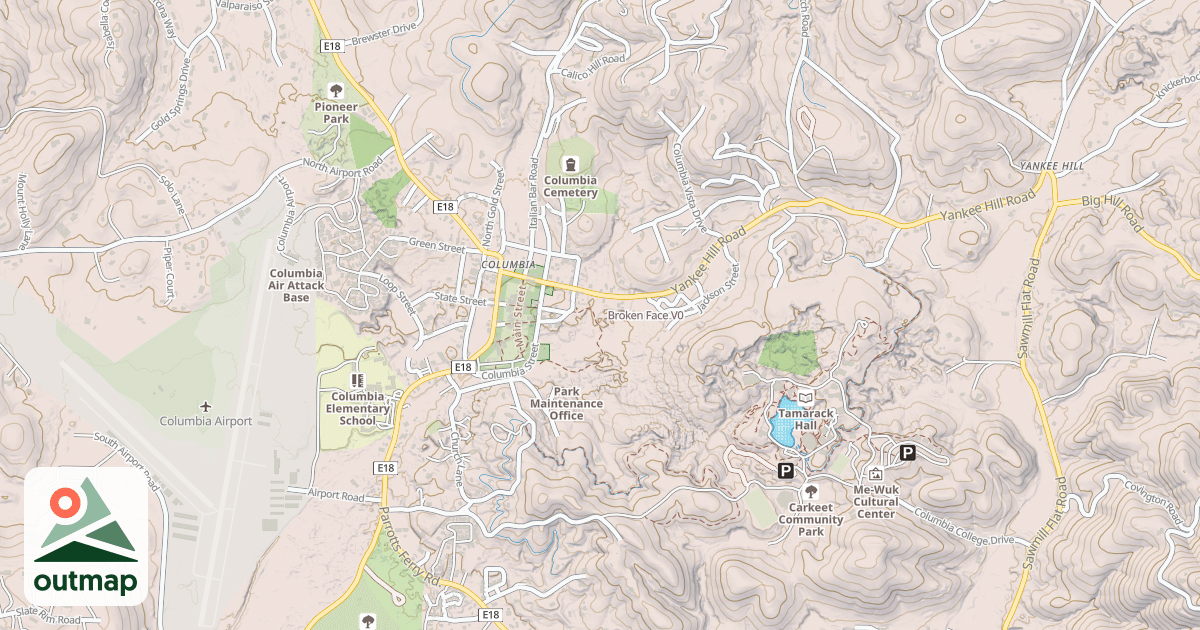 Map of Broken Face