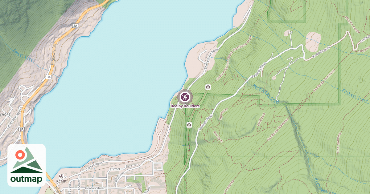 Map of Bealby Boulders