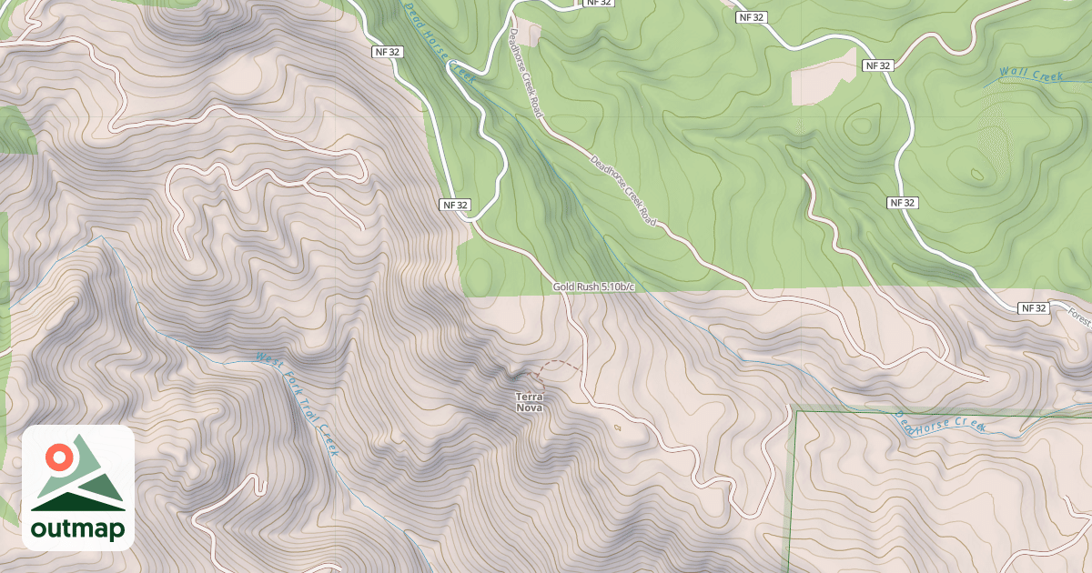 Map of Gold Rush