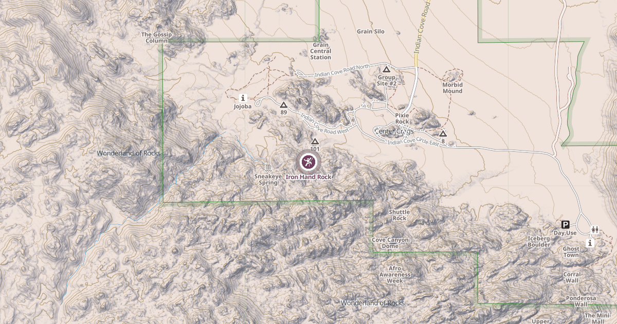 Map preview of Iron Hand Rock