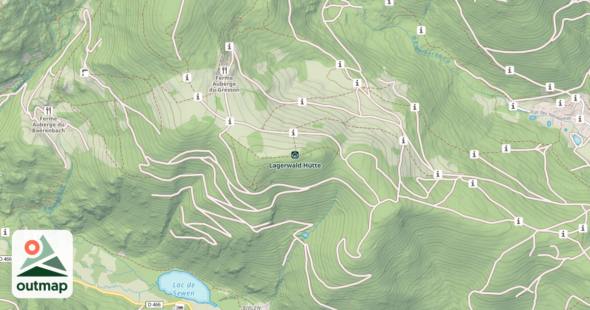 Map of Lagerwald Hütte