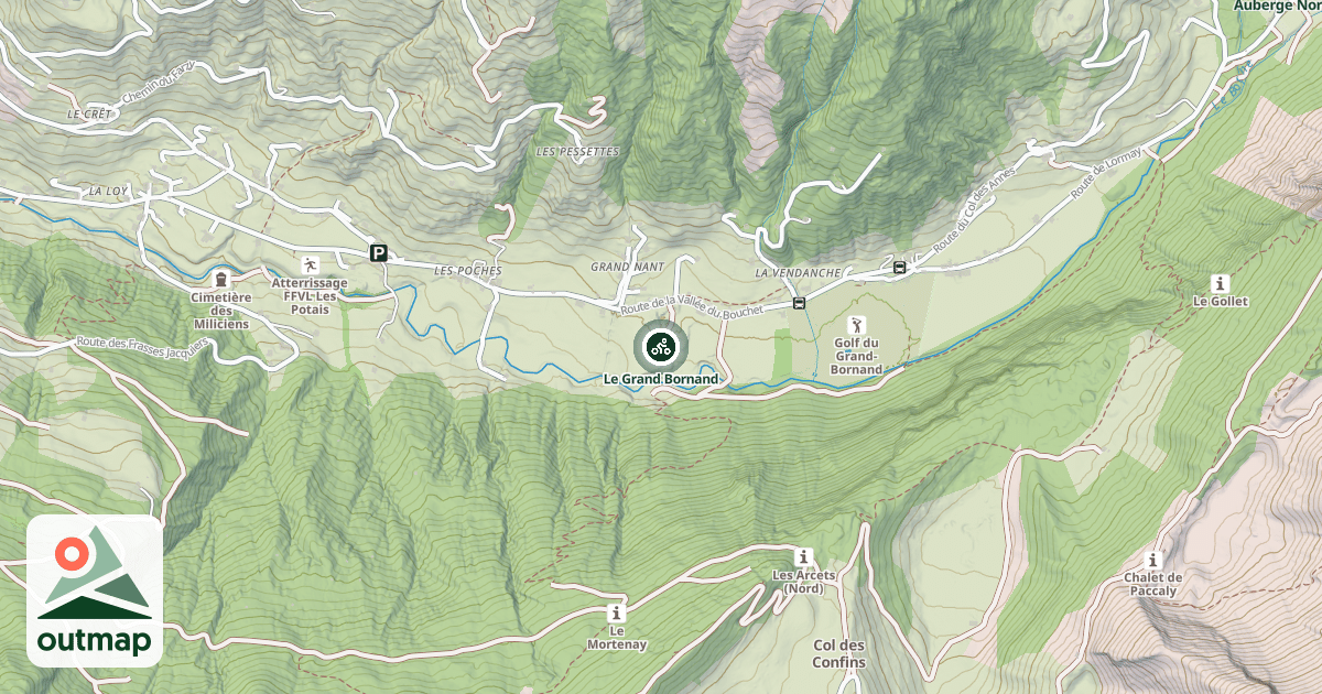 Map of Le Grand Bornand